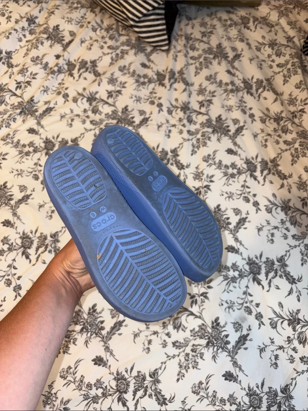 CROCS platform - Kids Blue Slide Sandals